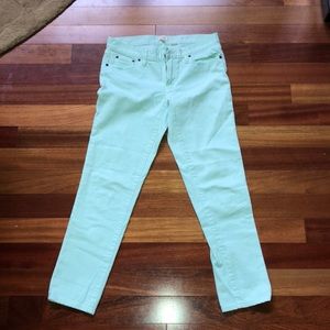 JCREW mint stretch jeans